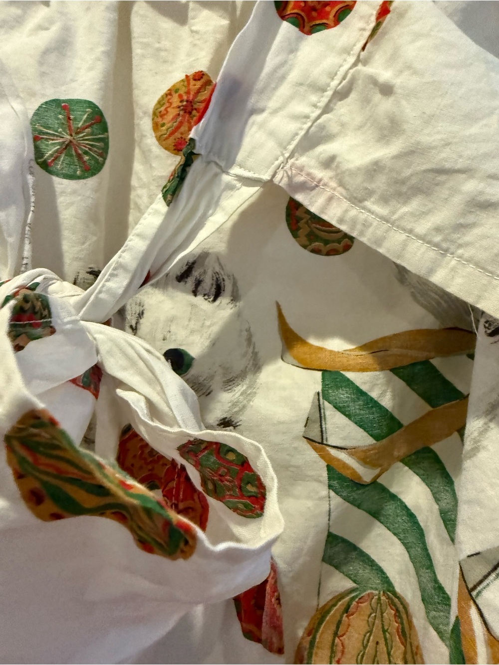 Vintage 1950s Christmas Kittens Half Apron 🎀🐾 - Picture 9 of 9